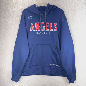 EvoShield Men Pullover Sweatshirt 2XL Angels Baseball Long Sleeve Hooded Blue